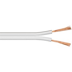 Lautsprecherkabel weiß CCA<br>50 m Rolle, Querschnitt 2 x 2,5 mm²