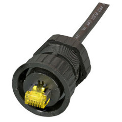 IP68 Kabelverschraubung für RJ45 HRS TM11/21/31 St, Bayonettverschluss