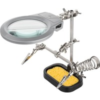 Löthilfe mit Lupe - dritte Hand