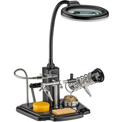 Löthilfe mit LED-Leuchte & Schwanenhals-Krokodilklemme