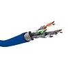 CAT 7A Netzwerkkabel, S/FTP (PiMF), blau 50 M