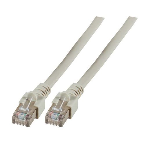 RJ45 Patchkabel SF/UTP,Cat.5e 0.15m grau, umspritzt,