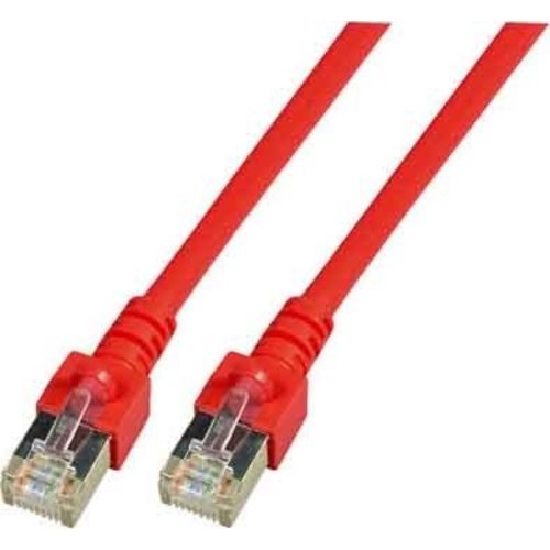 RJ45 Patchkabel SF/UTP,Cat.5e 0.5m rot, umspritzt