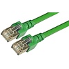 RJ45 Patchkabel SF/UTP,Cat.5e 5.0m grün, umspritzt