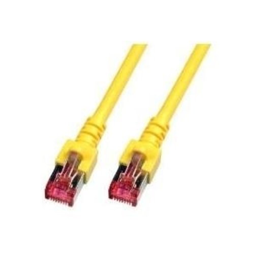 RJ45 Patchkabel S/FTP,Cat.6 0.15m gelb, halogenfrei