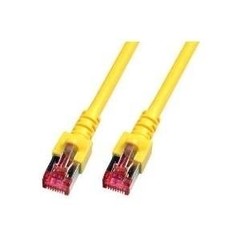 RJ45 Patchkabel S/FTP,Cat.6 15.0m gelb, halogenfrei