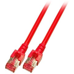 RJ45 Patchkabel S/FTP,Cat.6 1.5m rot, halogenfrei