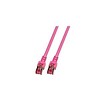 RJ45 Patchkabel S/FTP,Cat.6 5.0m, magenta, halogenfrei