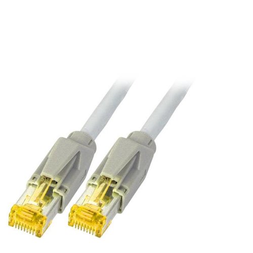 RJ45 Patchkabel HRS TM31 S/FTP Dätwyler 1200MHz 1,0m grau