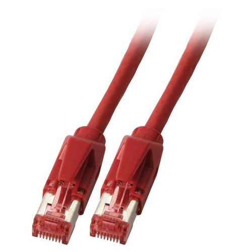 RJ45 Patchkabel HRS TM21 S/FTP Dätwyler 1200MHz 0,5m rot