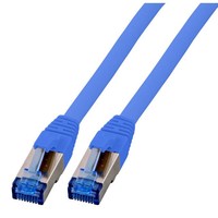 RJ45 Patchkabel ClassEA 500MHz S/FTP 10G, 0,15m, blau