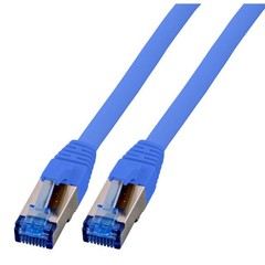 RJ45 Patchkabel ClassEA 500MHz S/FTP 10G, 10m, blau