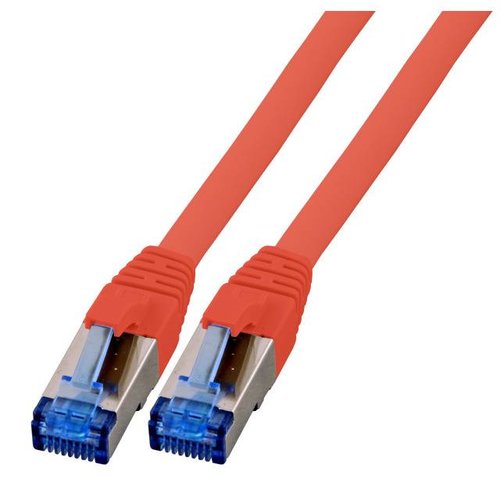 RJ45 Patchkabel ClassEA 500MHz S/FTP 10G, 0,25m, rot