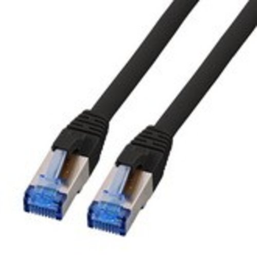 RJ45 Patchkabel ClassEA 500MHz S/FTP 10G, 0,25m, schwarz