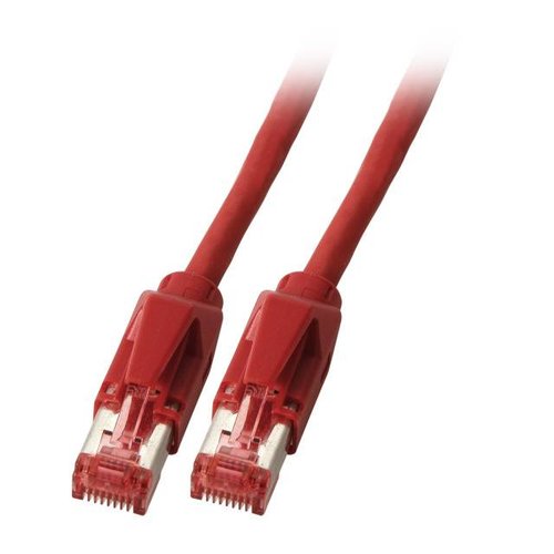 RJ45 Patchkabel HRS TM21 S/FTP Kerpen F6-90 S/F, 10,0 M rot