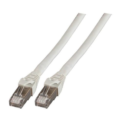 RJ45 Patchkabel S/FTP,ClassEA UL, AWG24/7, PVC, grau, 20m