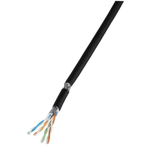 Cat. 7A PATCH PRO FLEX  Kabel PUR/Gummi, RAL9005, UV best.