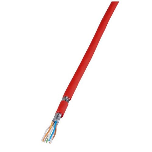 Cat. 7 Patchkabel UC900M SS27 4P PUR, rot, 100M Ring