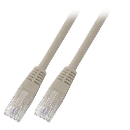 RJ45 Patchkabel U/UTP, Cat.5e grau, 0.5m