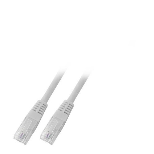 RJ45 Patchkabel U/UTP, Cat.6 0.5m grau, umspritzt