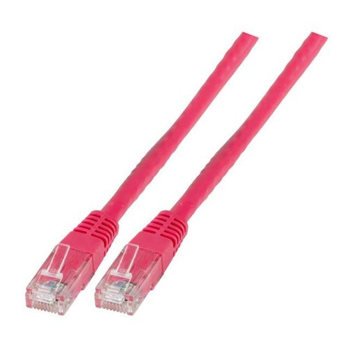 RJ45 Patchkabel U/UTP, Cat.6 0.5m magenta, umspritzt