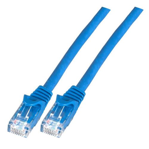 RJ45 Patchkabel U/UTP, Cat.6 1,0 m, blau, LSZH