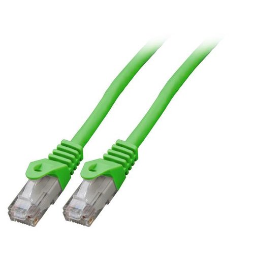 RJ45 Patchkabel U/UTP, Cat.6 1,0 m, grün, LSZH