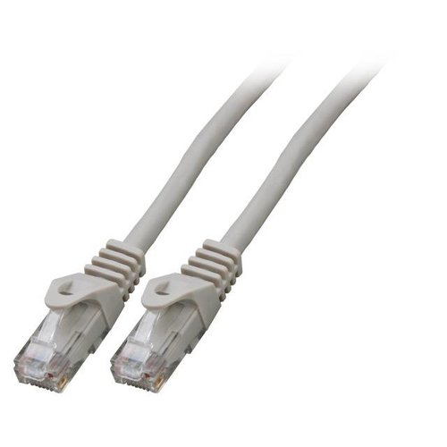 RJ45 Patchkabel U/UTP, Cat.6 0,25m, grau, LSZH