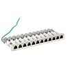 Mini-Patchpanel 12xRJ45 Cat.6A 0,5HE RAL7035 grau