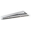Patchpanel 24xRJ45 1HE Cat.6A, RAL7035 grau