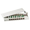 Mini-Patchpanel 8xRJ45 Cat.6A 0,5HE RAL9005 schwarz