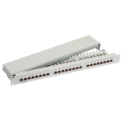 Patchpanel 24xRJ45 1HE Cat.5e GHMT zertifiziert