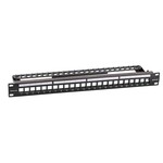 INFRALAN® Verteilerfeld 19" 24-Port, 1HE Für Keystone Module RAL9005