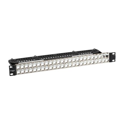 INFRALAN® Verteilerfeld 19" 24-Port, 1HE Für Keystone Module RAL9005