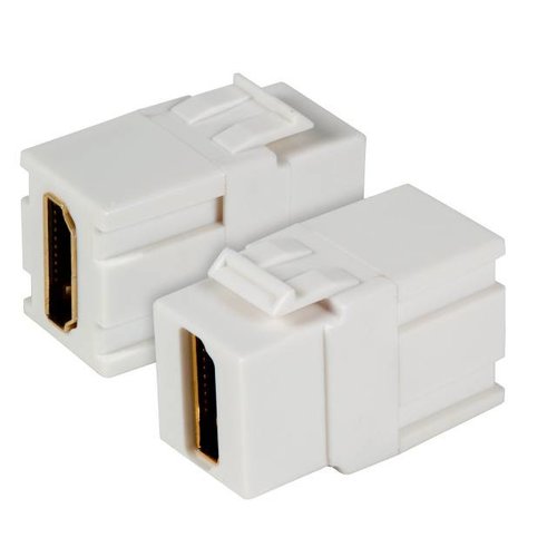 HDMI Snap-In Adapter weiss Typ A Buchse / Typ A Buchse