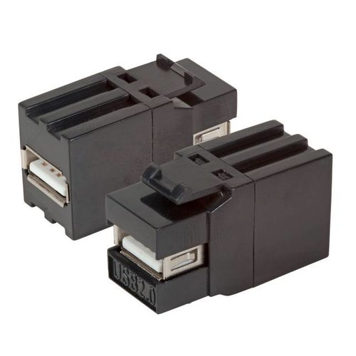 HDMI Snap-In Adapter schwarz, A-Buchse/Buchse,optimized snap