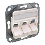 Tragring 3-fach, RAL9010 (rw) RJ45 Mod. E-20070 oder E-20072