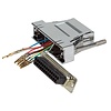 Modular-Adapter DB25Buchse/RJ4 5, metallisiertes Gehäuse