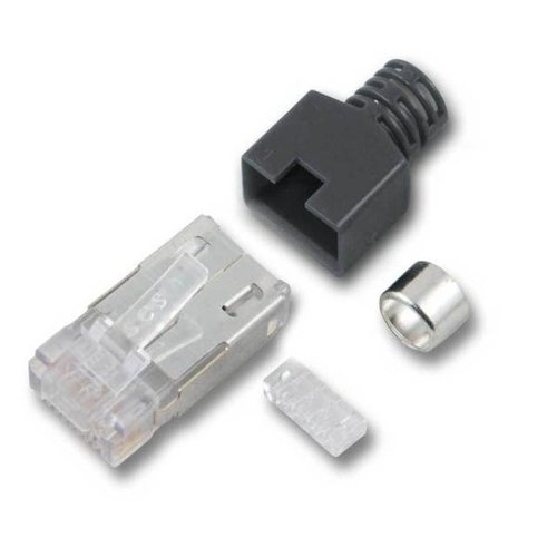 RJ45-Stewart Stecker grün 4 Elemente, 100Stk