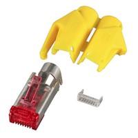 RJ45-Hirose Stecker TM21 gelb 10 Stk, 3 Elemente, Cat. 6