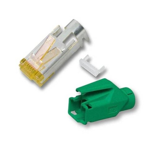 RJ45-Hirose Stecker TM31 grün, 1 St., 3 Elemente, Cat. 6a