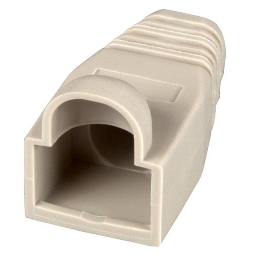 Knickschutztülle RJ45 beige mit Rastnasenschutz, VPE 100