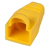 Knickschutztülle RJ45 gelb mit Rastnasenschutz, VPE 100