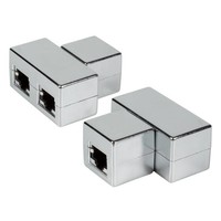 T-Modulardapter RJ45 Bu/2xBu 1:1, geschirmt