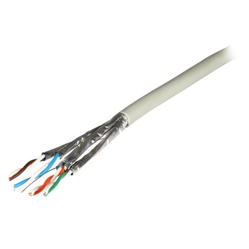 Verlegekabel Cat.6a 500 AWG23 U/FTP 4P FRNC-B grau, 305m Box