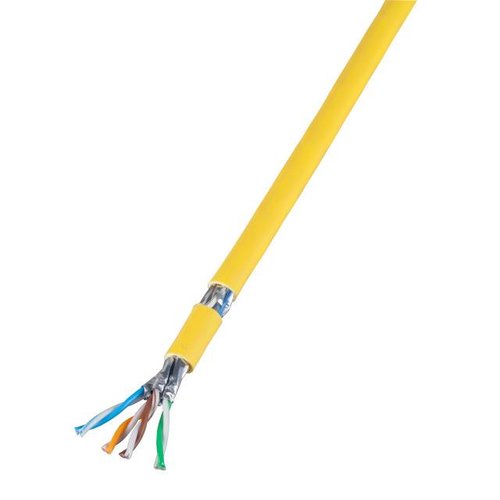 INFRALAN® Cat.7A 1200 AWG23 S/FTP 4P FRNC-C gelb