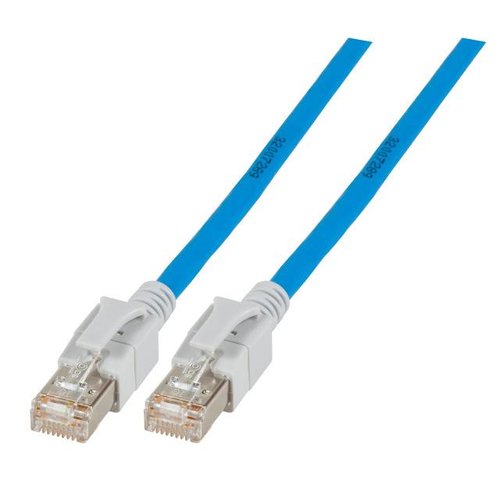 INFRALAN® VC45 Patchkabel Class.EA S/FTP, 0.5 m, blau