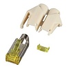 RJ45-Hirose Stecker TM31 beige , 1 St, 3 Elemente, Cat.6a