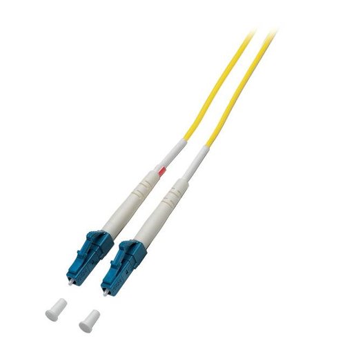 Simplex Jumper LC/UPC - LC/UPC, 0,5 m, OS2, LSZH 1,8mm, gelb