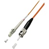 Simplex Jumper LC - ST 50/125µ, 2 m, LSZH, OM2, orange